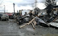 Здание сельской администрации загорелось в Рощино, Фото: 1