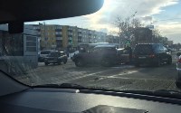 Сразу пять машин попали в аварию в центре Южно-Сахалинска , Фото: 2