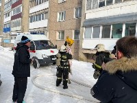 Среди спасённых - маленький ребёнок: появились кадры с места пожара в Аниве, Фото: 3