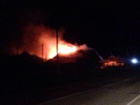 Бывшее здание пожарной части дотла сгорело в Яблочном, Фото: 5