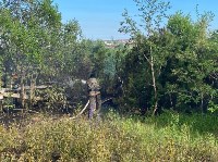 На Сахалине выясняют, кто поджёг траву около озера Горелого, Фото: 1