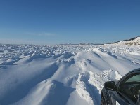 Джиперы пересекли пролив Невельского по льду , Фото: 2