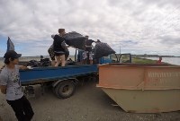 Сахалиснкие добровольцы вывезли с Тунайчи 28 мешков мусора, Фото: 6