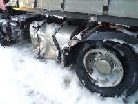 Легковой автомобиль врезался в грузовик на окраине Южно-Сахалинска , Фото: 1