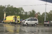   Женщина пострадала в аварии на окраине Южно-Сахалинска , Фото: 1
