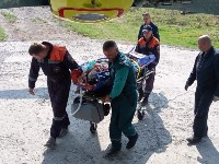 Спасатели в Южно-Курильске оказали помощь в транспортировке двух тяжелобольных, Фото: 5