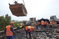 В Южно-Сахалинске началось восстановление поврежденной пожаром крыши, Фото: 4