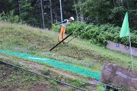 Сахалинские летающие лыжники определили лучших на первенстве в честь Дня физкультурника, Фото: 6