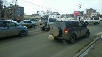 Три автомобиля столкнулись на проспекте Победы в Южно-Сахалинске, Фото: 6