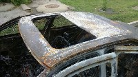 Иномарка сгорела в одном из дворов Южно-Сахалинска, Фото: 1