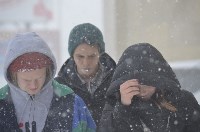 Первый в этом году снежный циклон пришел на юг Сахалина, Фото: 21