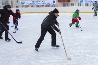Юные хоккеисты и их отцы сразились на льду корта "Черемушки" в Южно-Сахалинске, Фото: 7