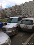 Пьяный на Subaru разбил 4 припаркованные машины в Южно-Сахалинске, Фото: 1