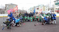 Дворовые хоккеисты Сахалина вступили в ряды «Юнармии», Фото: 5