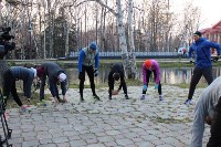 Первая тренировка "Клуба любителей бега" прошла в парке Южно-Сахалинска , Фото: 9