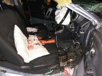 Девушка пострадала при столкновении Toyota Rush и КамАЗа в Холмском районе, Фото: 11