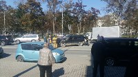 Военный "Урал" протаранил три машины в Южно-Сахалинске, Фото: 3