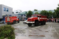В Южно-Сахалинске при пожарных учениях нашли несколько проблем, Фото: 11