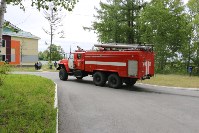 Условный пожар "потушили" в детском лагере в Анивском районе, Фото: 22