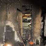 Опубликованы снимки с места смертельного пожара в Охе, Фото: 7