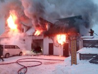 пожар в Хомутово на шиномонтажке, Фото: 4