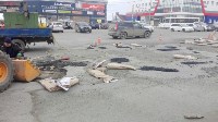 Холмчане возмущены ремонтом площади асфальтом "из пакетиков", Фото: 3