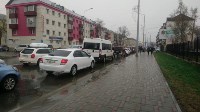 Южно-Сахалинск парализовали огромные автомобильные пробки, Фото: 3