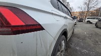 Неизвестный столкнулся с Volkswagen Tiguan и скрылся с места ДТП в Южно-Сахалинске, Фото: 7