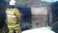 Играющие дети спалили 11 гаражей в селе Чехов, Фото: 3