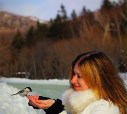 Дружба с лесной птичкой ))))