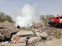 В Корсакове горят руины , Фото: 4