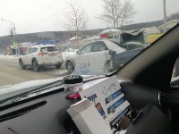 Три автомобиля столкнулись в Корсакове, Фото: 8
