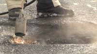 В Южно-Сахалинске началась ликвидация дефектов дорог, Фото: 4