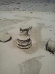 Загадочные песчаные сталагмиты выросли в заливе Мордвинова, Фото: 14