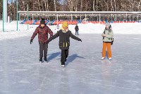 Шестнадцать бесплатных площадок для ледового катания открыты в Южно-Сахалинске, Фото: 6