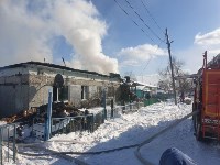 Крупный пожар произошел в Поронайском районе, Фото: 2