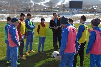 На футбольном поле стадиона «Спартак» прошла первая тренировка после зимнего периода, Фото: 5