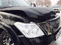 Renault Koleos и Nissan Patrol столкнулись в центре Южно-Сахалинска, Фото: 5