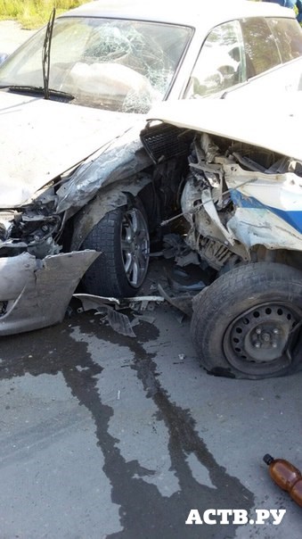 ДТП с участием автомобиля полиции произошло в Корсакове