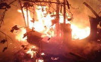 Жилой дачный дом дотла сгорел в Южно-Сахалинске, Фото: 1