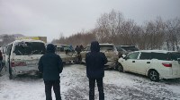 Семь автомобилей столкнулись на юге Сахалина, Фото: 4