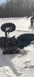 Трактор провалился под лёд в Смирныховском районе, Фото: 2