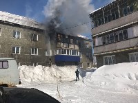 Пожар в доме №51 на улице 2-я Пионерская в Луговом, Фото: 1