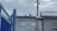 Крыша гостиницы "Турист" загорелась в Южно-Сахалинске, Фото: 1