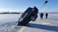Иномарка провалилась под лед на Сахалине, Фото: 2