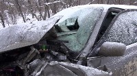 Женщина пострадала при столкновении трех машин на объездной дороге в Южно-Сахалинске, Фото: 3