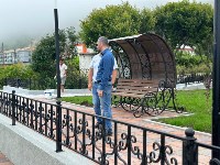 Мэр Невельска прогулялся по новому скверу и расстроился, Фото: 1