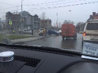 Suzuki Jimny сбил дорожный знак в Южно-Сахалинске, Фото: 5
