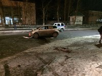 При столкновении двух "Тойот" в Южно-Сахалинске пострадали три человека, Фото: 1