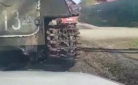 Военная техника разбила дорогу в Аниве и пригороде, Фото: 5